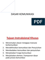 Dasar Komunikasi I