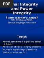 Introduction To Signal Integrity: Mahajan