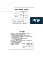Power: Type I & Type II Error