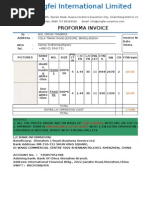 Proforma Invoice: M/S. Orion Traders Vola Trank Road Jessore, Bangladesh