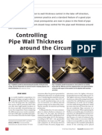 Controlling Pipe Wall Thickness Around The Circumference