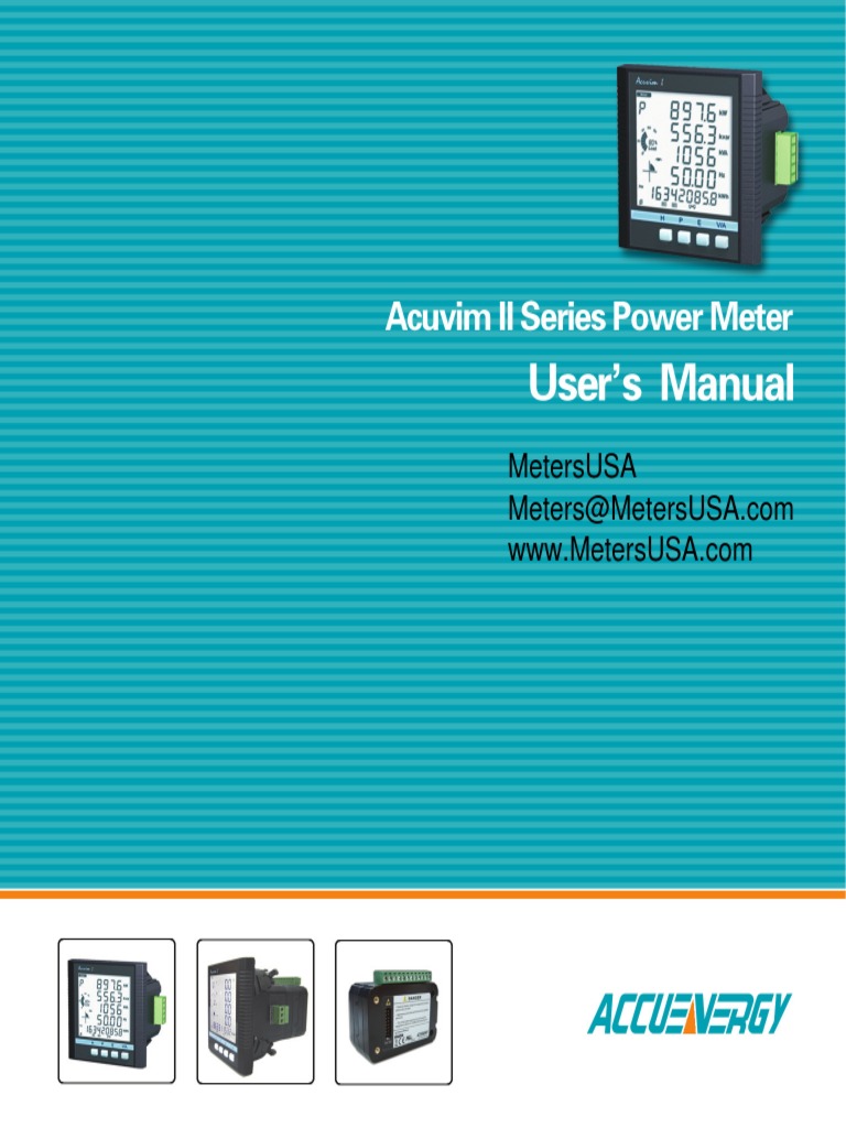Acuvim-II-Manual.pdf | Power Supply | Ac Power