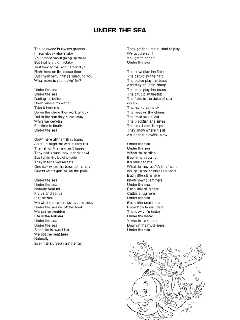 Under The Sea SONG LYRICS