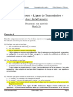 Examen I Lignes de Transmission Avec Solutionnsaire PDF