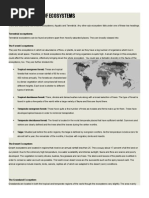 Different Types of Ecosystems