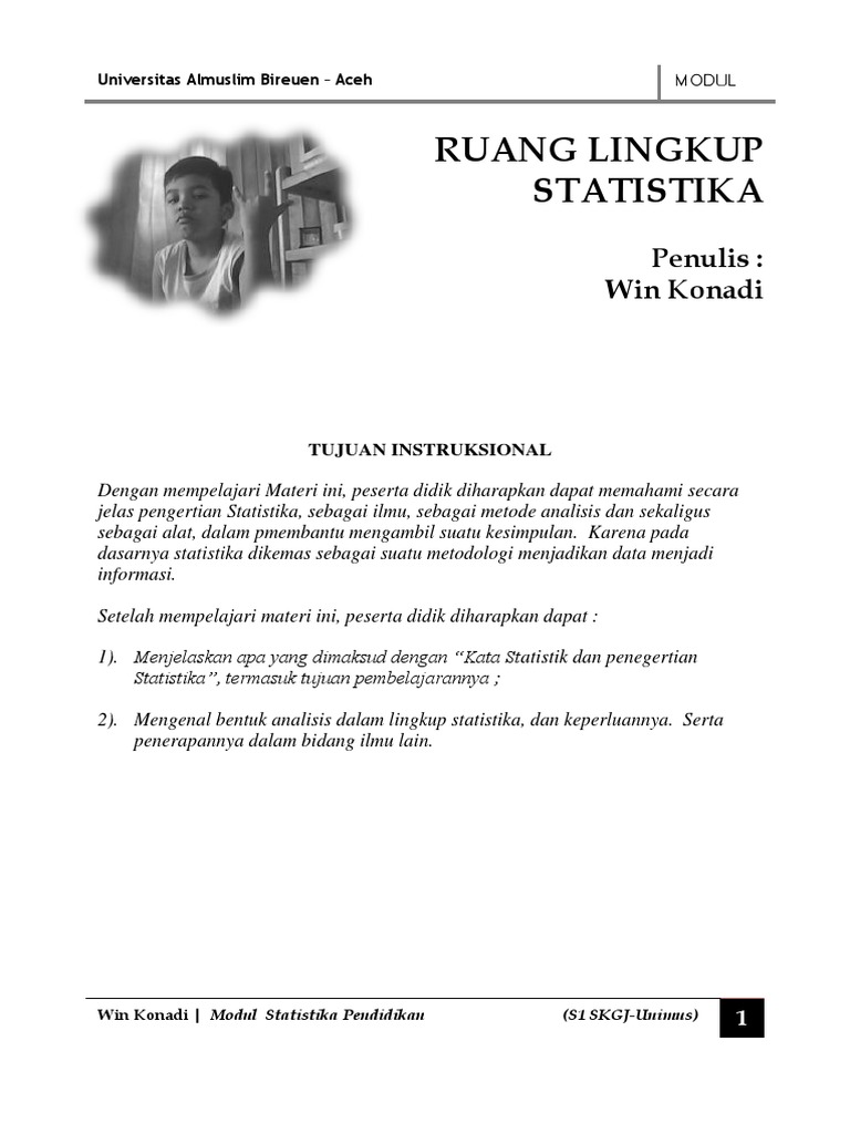 Modul Statistik Pendidikan Pdf