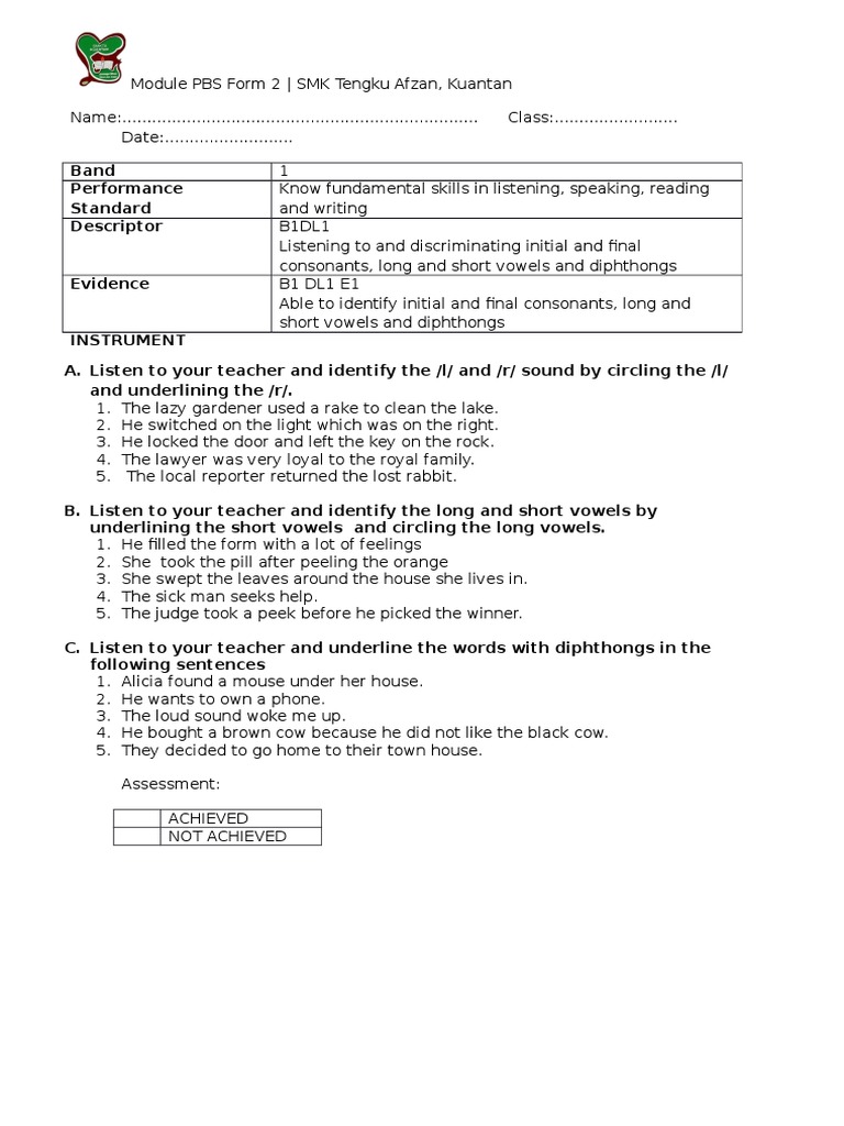PBS English Form 2 | PDF | Foreign Language Studies