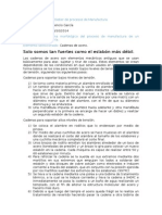 Diagrama Morfológico de El Proceso de Fabricación de Las Cadenas de Acero