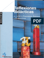 Reflexiones Didácticas en Torno A Fracciones, Razones y Proporciones