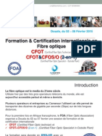 Certification Internationale Fibre Optique02-06Fevrier2015