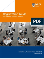 Registration Booklet For Graduate Research Students