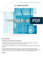 Transformer Protection Abstract From NEC