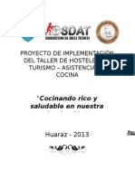 Proyecto de Implementación Del Taller de Hostelería y Turismo 2013 -Final