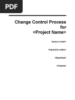 Change Control Board (CCB) Template | PDF | Risk | Risk Assessment