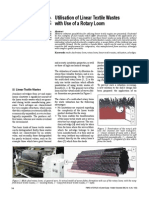 Utilising Linear Textile Wastes with a Rotary Loom