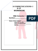 Workbook Sem i