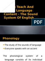 The Sound System of English