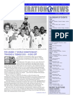 Calendar of Events: Fifa Under-17 World Championship - Trinidad & Tobago 2001 - Kicks Off