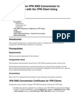 Configuring The VPN 3000 Concentrator To Communicate With The VPN Client Using Certificates