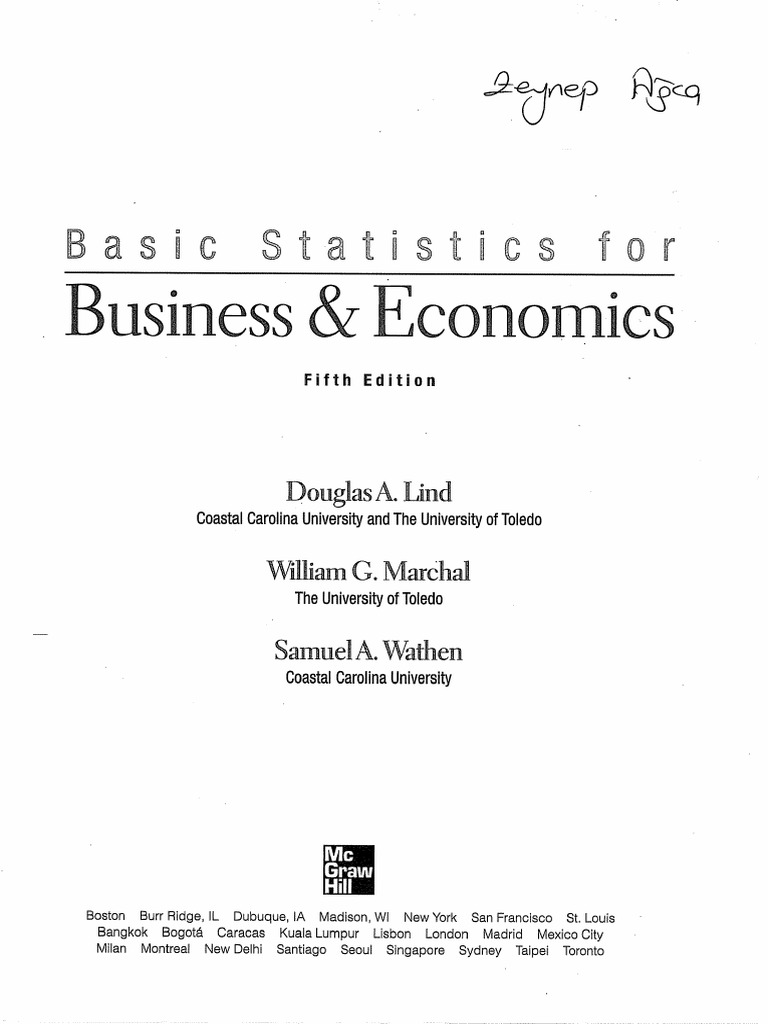Basic Statistics For BUSINESS - ECONOMICS Fifth Edition PDF | PDF