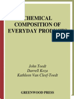 Chemical Composition of Everyday Products - John Toedt, Darrell Koza, And Kathleen Van Cleef-Toedt (2005)