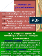 Politica de Marketing Şi Coordonatele Ei