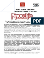 Pinocchio e OperaVoice, Musical e Innovazione Per Expo