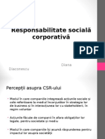 Responsabilitate Social-Â Corporativ-Â - Diana Diaconescu