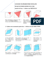 Secções Num Cubo Por Um Plano