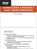 Química - Conhecendo a Matéria e suas Transformações