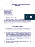 Resolución Sobre Prórroga de Autorización (Expte. P 22/91 (Epson Ibérica) Pleno