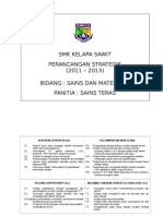 Perancangan Strategik Sains Teras 2011-13