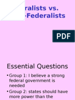 U3 4 Federalists Vs Antifederalists