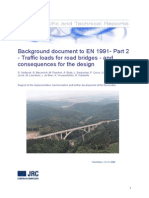 Background document to EN 1991- Part 2 - Traffic loads for road bridges and consequences for design