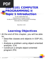 Java Object Oriented Programming