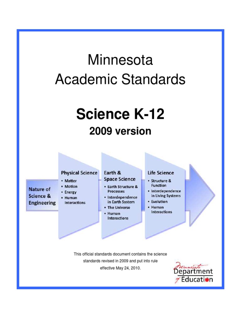 Science Standards 2009 | PDF | Experiment | Science