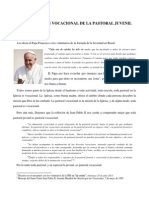 La Dimensión Vocacional de La Pastoral Juvenil