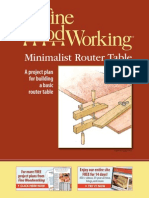 Minimalist Router Table Free Plan