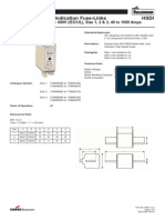 HIGH SPEED Dual Indication Fuse-Links Hsdi: Square Body DIN 43620 - 690V (IEC/UL), Size 1, 2 & 3, 40 To 1600 Amps