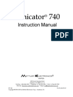 Mettler Sonicator 740 and 740x User Manual