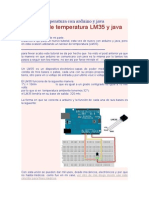 Sensor de Temperatura Con Arduino y Java