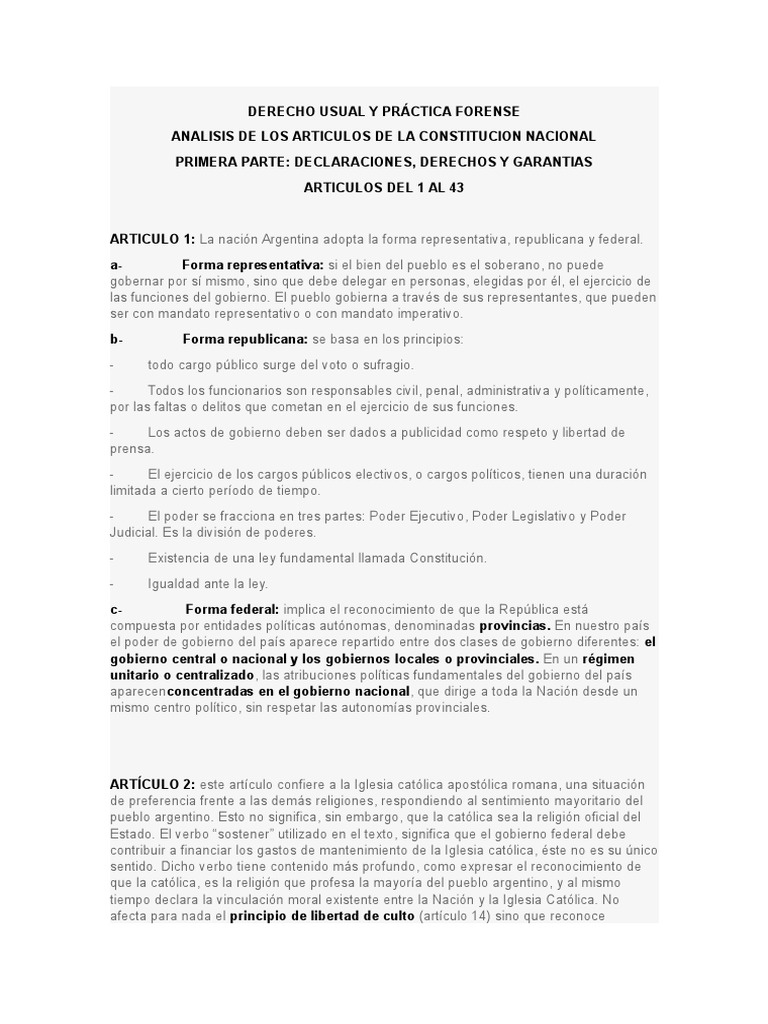 DERECHO USUAL Y PRÁCTICA FORENSE.doc Federación Gobierno