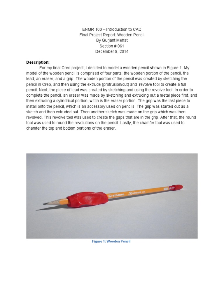 Description:: Figure 1: Wooden Pencil | PDF | Home & Garden