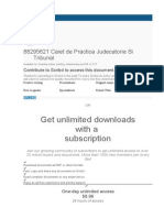 Get Unlimited Downloads With A Subscription: 88295621 Caiet de Practica Judecatorie Si Tribunal