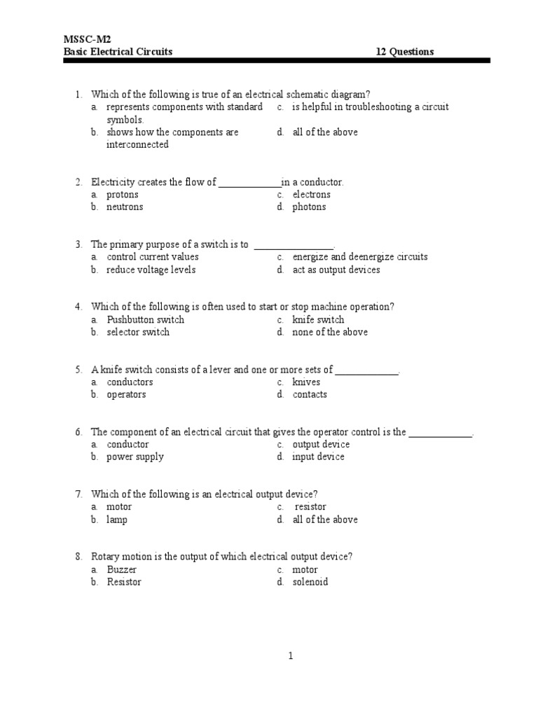 Understanding Basic Electrical Circuits | PDF | Science & Mathematics ...
