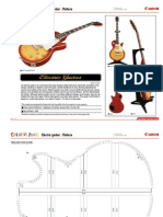 Electric Guitar: Pattern: Parts Sheet (Pattern) : Eighteen US Letter Sheets (No.1 To No.18) No. of Parts: 200