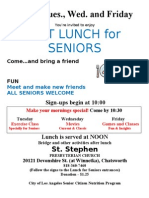 Lunch For Seniors Flyer