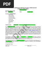 SBLC Format Draft  Withholding Tax  Letter Of Credit