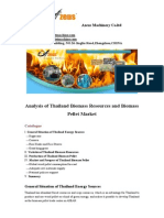 Analysis of Thailand Biomass Resources and Biomass Pellet Market