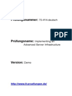 Microsoft MCSE 70-414-Deutsch Schulungsmaterialien